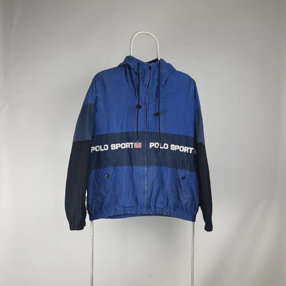 Vintage 90s Ralph Lauren Polo Sport Men's Jacket Windbreaker - Etsy