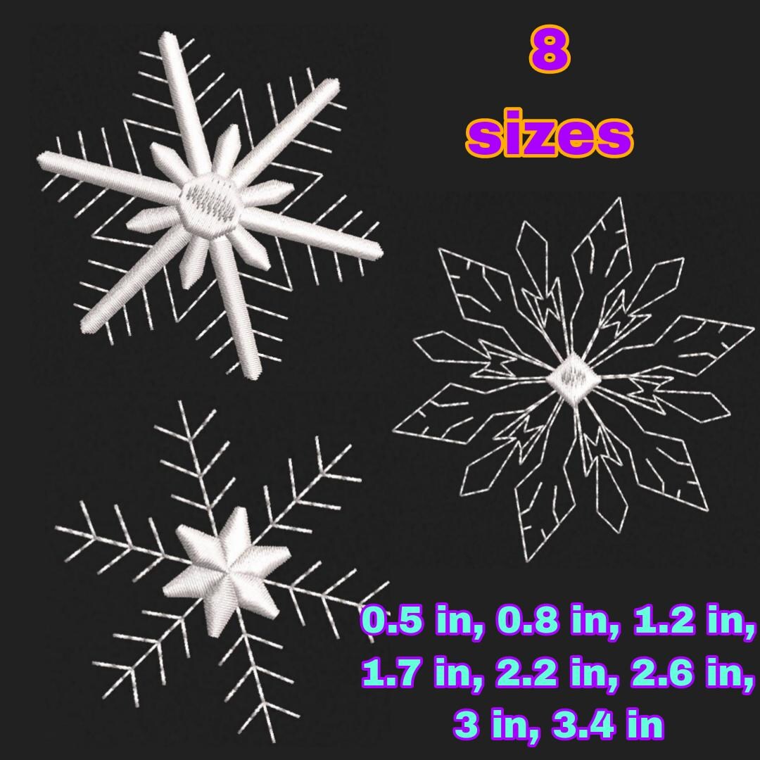 Mini Snowflake Embroidery Design, Christmas Pattern (digital Download ...