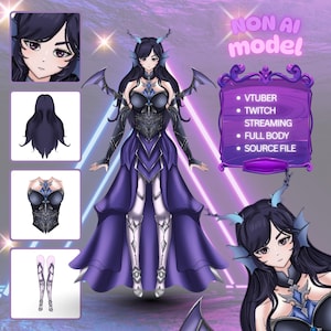 Premade Vtuber Model, Ready to Use Vtuber, Fullbody Vtuber, Custom Twitch, Vtuber Model Female, Live2d Model, Vtuber Model