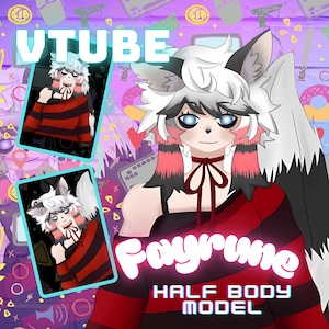 Half Body Vtuber, Ready to Use Vtuber, Premade Vtuber Models, Streaming Avatar, Twitch, Customizable Premade Vtuber, Vtuber Model