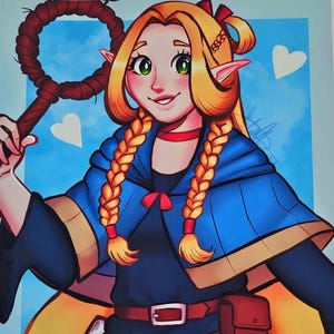 Marcille Delicious in Dungeon 8.5&quot; x 11&quot; Art Print