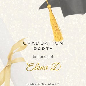 Graduation invitation