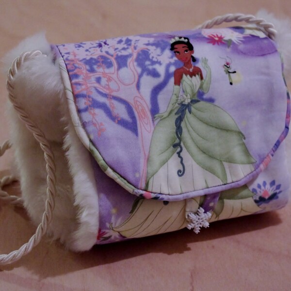 Sale Muff, Hand warmer, Hand cosy, Princess and frog design Disney style Children Size.