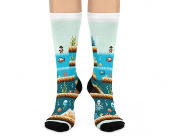 Rare Drop: 8Bit Underwater Level Socks Literally No One Else Has These