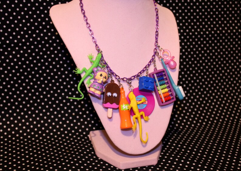 Random Toy Necklace Etsy