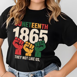They Not Like Us png, 1865 Afro-Amerika png, Juneteenth-kaartsublimatie, Juneteenth Black History Month, Juneteenth Freedom, digitaal bestand
