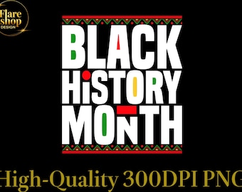 Mes de la Historia Negra PNG, Diseño Afrocéntrico de Historia Negra, Gráfico de Cita del Orgullo Negro, Patrón Africano PNG, Descarga Digital de Excelencia Negra