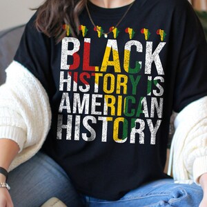 Schwarze Geschichte ist amerikanische Geschichte PNG, Afrocentric Pride Digital Design, Juneteenth Sublimationsdatei png, African Heritage Clipart Download