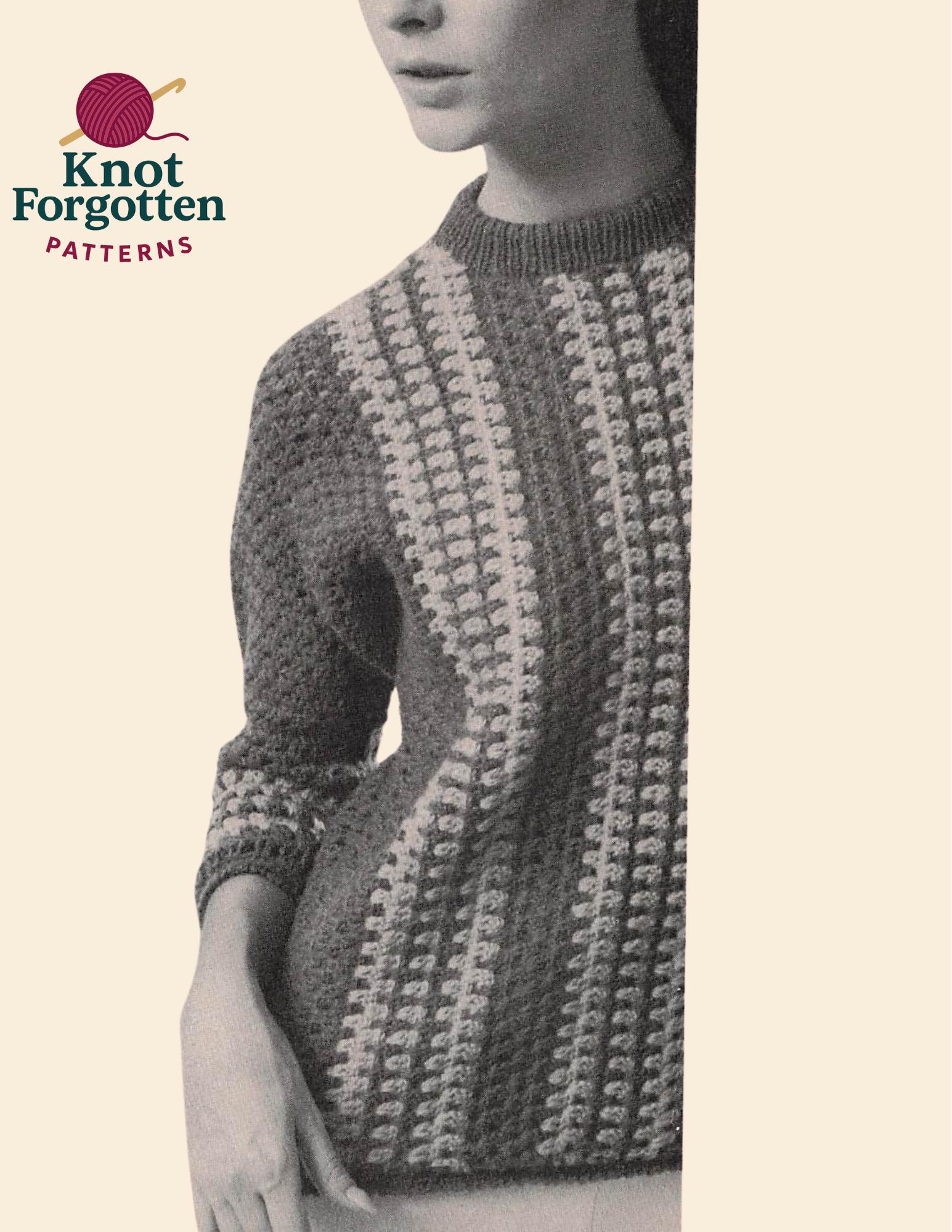 60s Striped Pullover - Etsy
