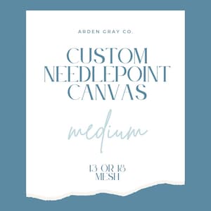 Custom Hand-painted Needlepoint Canvas Medium, Custom canvas, Custom needlepoint canvas