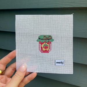 Strawberry Jam Mini Needlepoint Canvas
