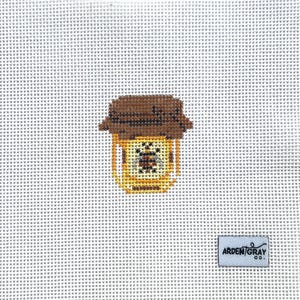 Honey Jar Mini Needlepoint Canvas, Mini Needlepoint Canvas