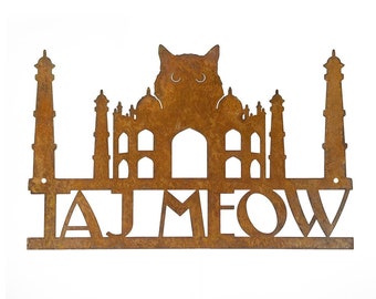 Taj Meow Wall Sign - Free Shipping in US