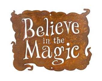 Believe in the Magic Wall Sign - Free Shipping in US