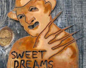Sweet Dreams Freddy Kreuger Wall Sign - Free Shipping in US