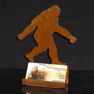 Bigfoot Sasquatch Yeti Silhouette Business Card Holder - FREE SHIPPING in US