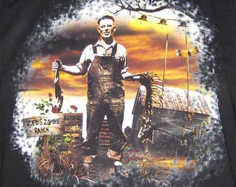 Zombie Shirt - Zed's Zombie Ranch Colorful Sunset T-Shirt - FREE shipping in US