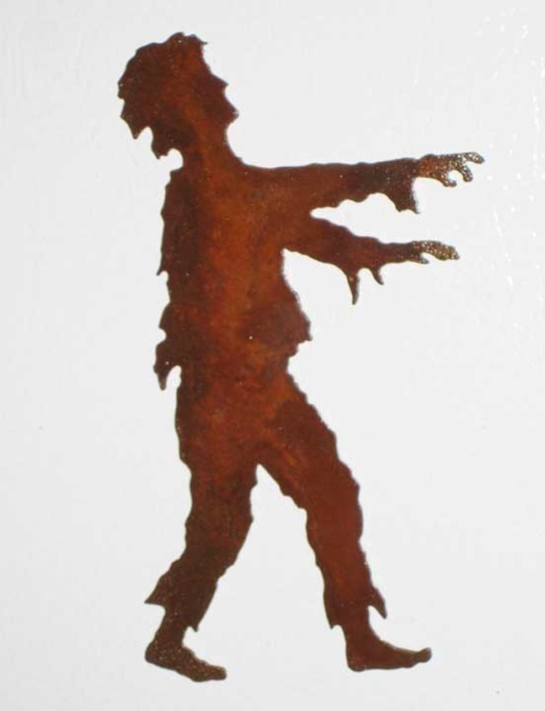 Zombie Profile Steel Refrigerator Magnet Free Shipping in US image 2