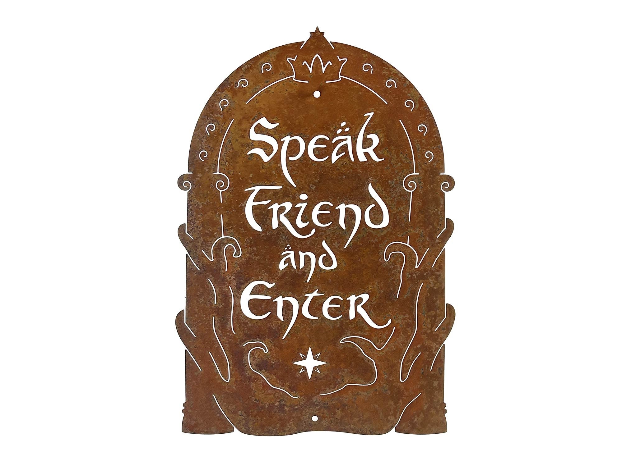 speak friend, & enter