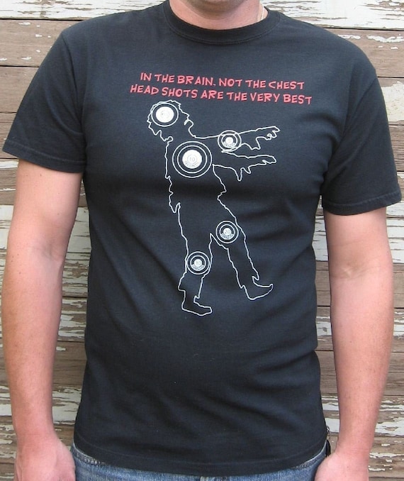 T-shirt Zombie Hunter - Taille XXL (2XL) - Blanc - Marque Gildan - Neuf Sans étiquette