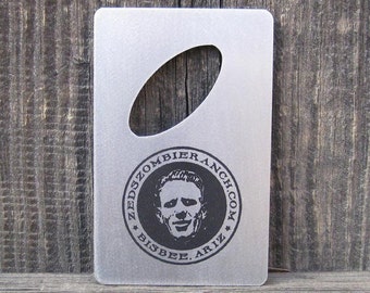 Zed's Zombie Ranch Bottle Opener for Wallet - FREE SHIPPING in US