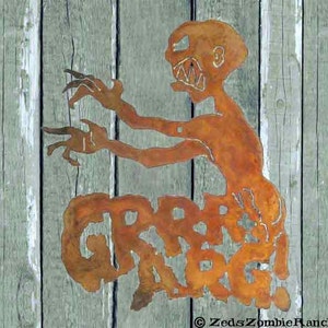 Grrr Arg Zombie Wall Sign Free Shipping in US image 1