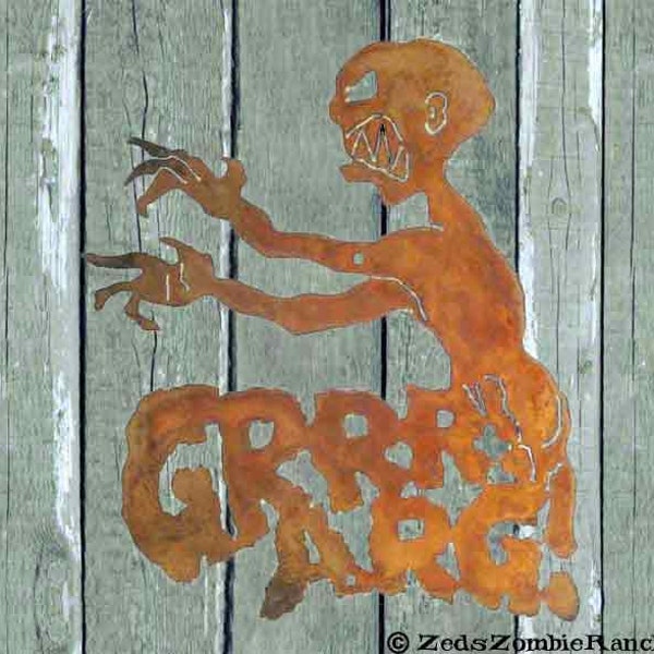 Grrr Arg Zombie Wall Sign - Free Shipping in US