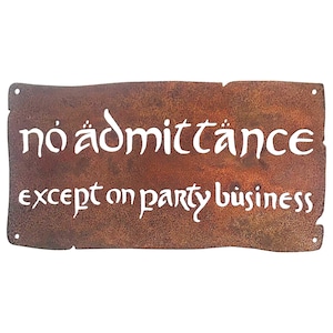 パーティー会場以外への立ち入り禁止のビジネスウォールサイン - 米国内送料無料