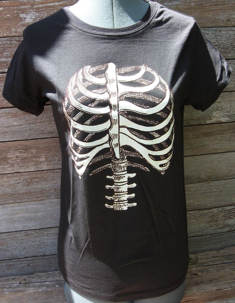 Skeleton Torso Ribcage T-Shirt - FREE shipping in US