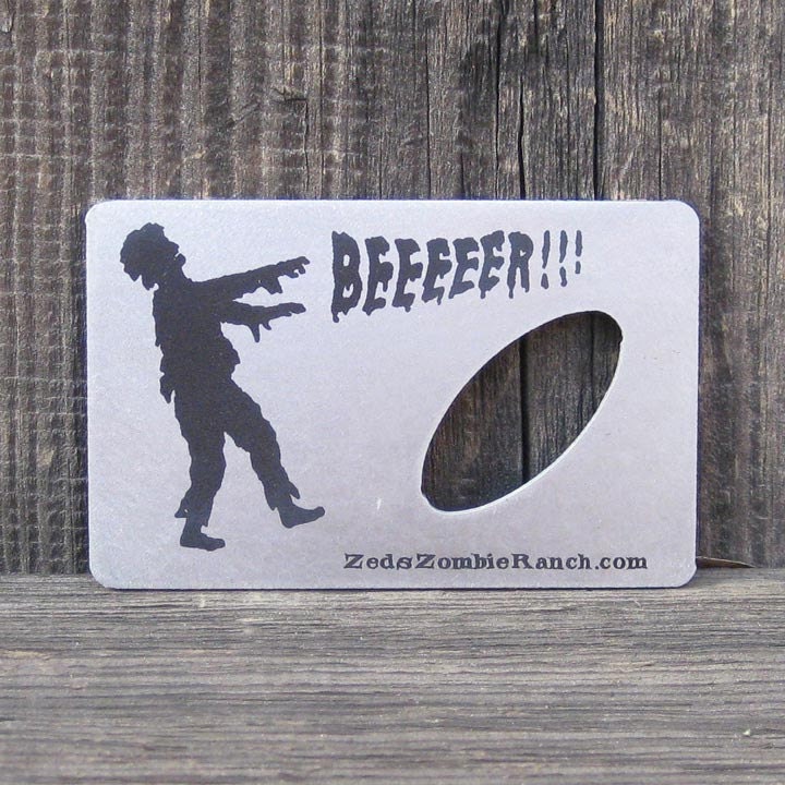 Zombie Bottle Opener for Wallet - FREE SHIPPING in US