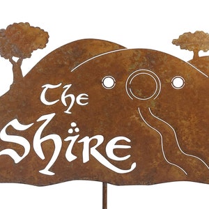 The Shire Hillside Yard Art Garden Sign - Free Shipping in US