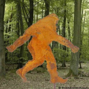 Bigfoot, Sasquatch or Yeti Silhouette Garden Stick - Free Shipping to US