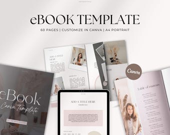 Pink Canva eBook Template – Feminine Digital Product Layout for Coaches & Creators