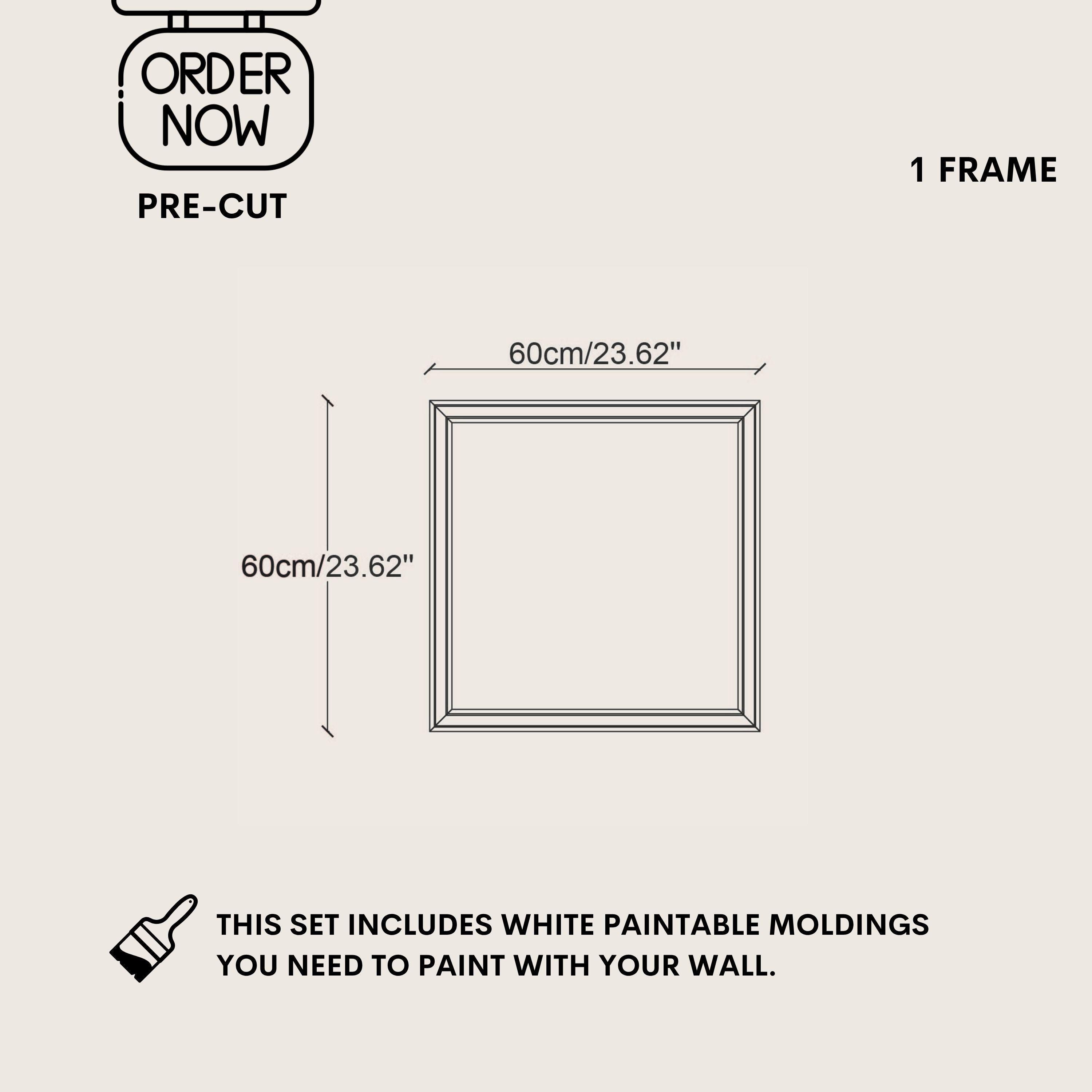 DIY Wall Frame Set – Pre-cut Wainscoting Kit - Etsy
