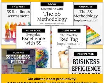 5S Methodology Bundle: E‑Book, Checklists, Guides & Prompt Pack for Workplace Efficiency