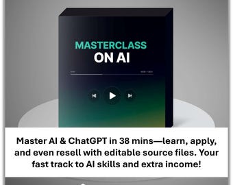 Masterclass on AI – Beginner-Friendly Video and Audio Course with Step-by-Step Tutorials and Practical Applications