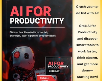 AI 生産性向上電子書籍とチェックリスト：タスクの自動化、集中力の向上（即時ダウンロード）