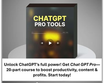 ChatGPT Pro-training: AI-productiviteitscursus voor contentmakers (audio en video)