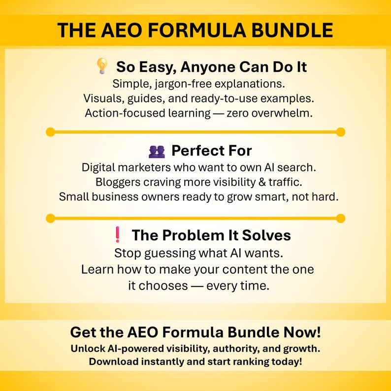 AEO (Answer Engine Optimization) Bundle: E-Book, Checklist, Guide, Audio & Tools image 9