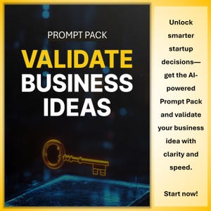 Promptpakket zakelijke ideeën valideren – Startup Toolkit (pdf)