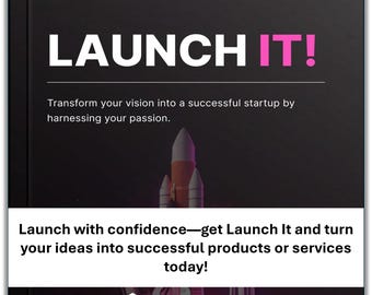 Launch It E-Book + Checklist: Successful Product Launch Guide (PDF Download)