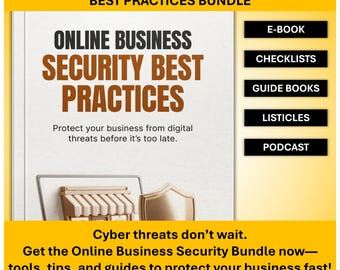 Online Business Security Bundle – E-Book, Guides, Checklist, Podcast