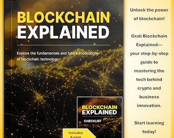 Blockchain Guide for Beginners: Cryptocurrency & Business Applications (PDF E-Book + Checklist)