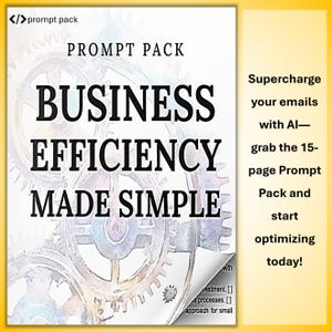 AI Business Efency Prompt Pack – Workspace, SOPs, Teamschulung (PDF Download)