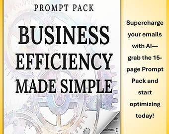 AI Business Efficiency Prompt Pack – Workspace, SOPs, Team Training (PDF Download)