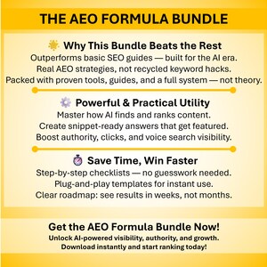 AEO (Answer Engine Optimization) Bundle: E-Book, Checklist, Guide, Audio & Tools image 8