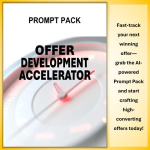 Offer Development AI Prompt Pack | High-Converting Business Guide (14-Page PDF)