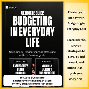E-book e liste di controllo sul budget nella vita di tutti i giorni: gestione semplice del denaro (PDF)