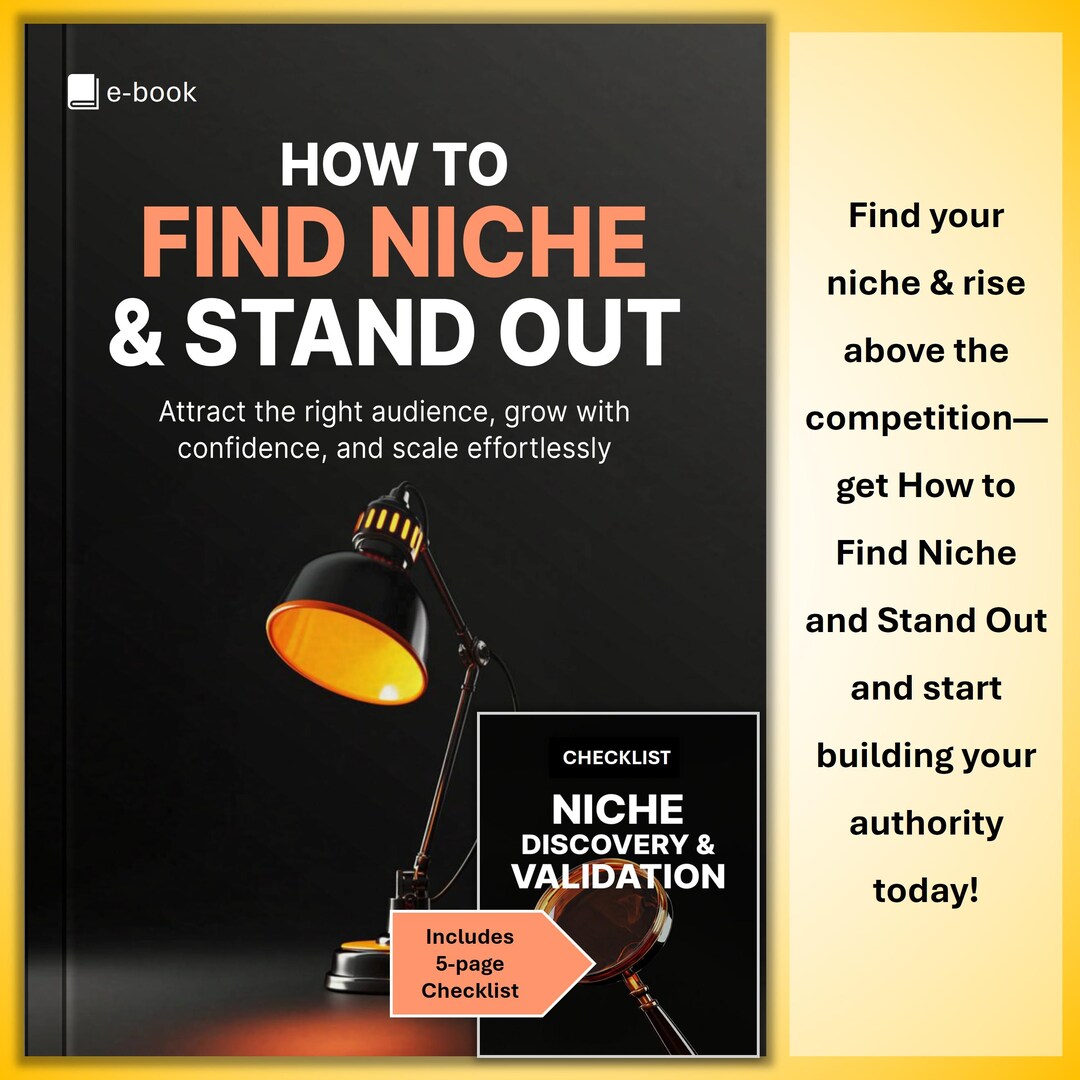 Niche User Guide.pdf Find Your Niche Ebook and Checklist: Business Strategy, Market Research ...