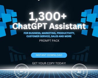 1300+ ChatGPT Prompts: Business, Marketing, Productivity (PDF Download)